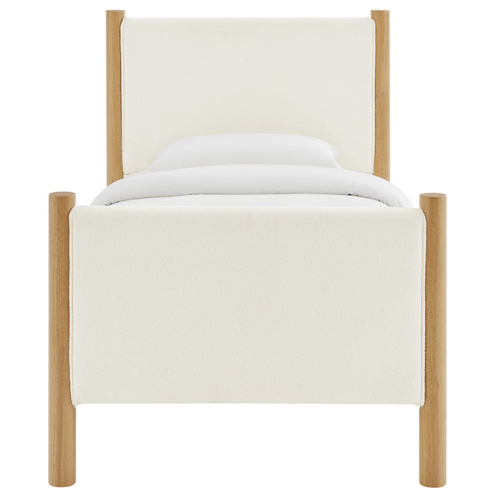 Maven Twin Size Boucle Upholstered Platform Bed by Modway