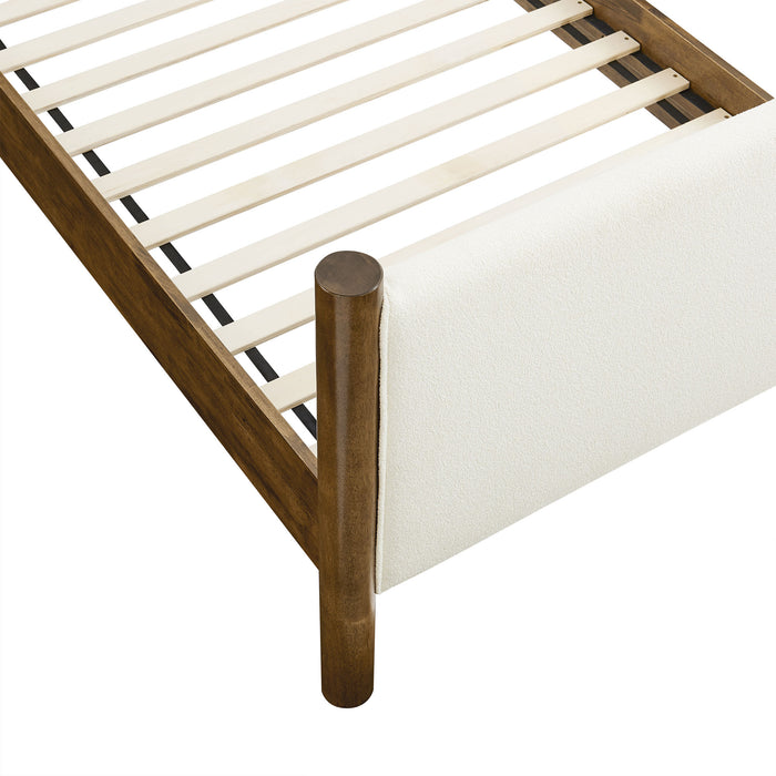 Maven Twin Size Boucle Upholstered Platform Bed by Modway