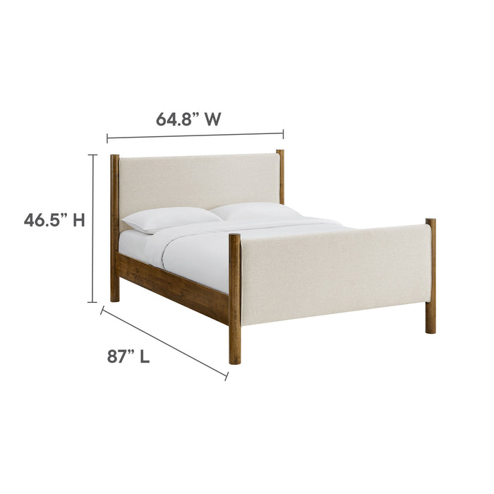Maven Queen Size Fabric Upholstered Platform Bed by Modway