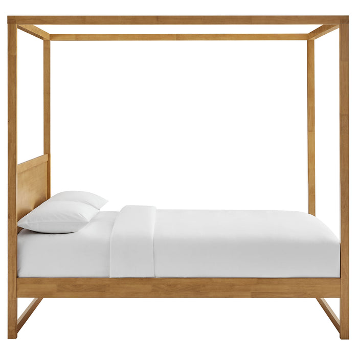 Alva Queen Wood Canopy Platform Bed by Modway