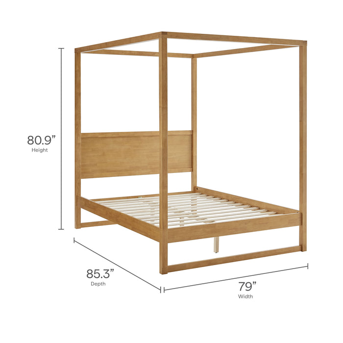 Alva King Wood Canopy Platform Bed by Modway