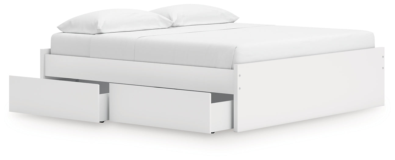 Ashley Express - Onita King Platform Bed with 1 Side Storage