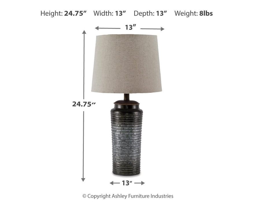 Ashley Express - Norbert Metal Table Lamp (2/CN) - DecorGalore4U