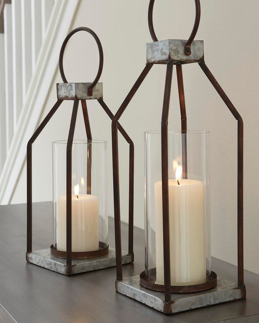 Ashley Express - Diedrick Lantern Set (2/CN) - DecorGalore4U