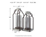 Ashley Express - Diedrick Lantern Set (2/CN) - DecorGalore4U