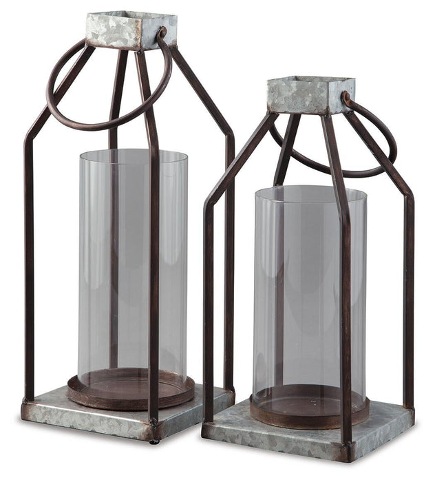 Ashley Express - Diedrick Lantern Set (2/CN) - DecorGalore4U