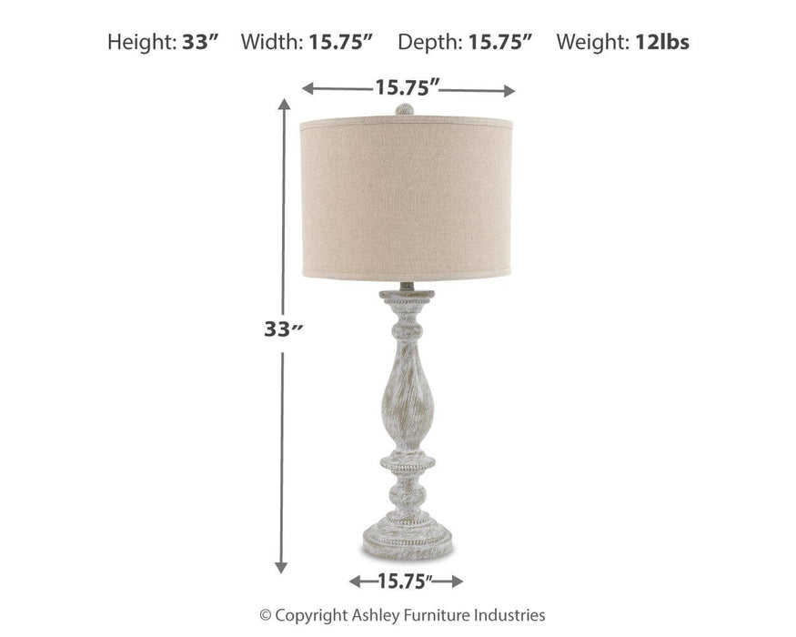 Ashley Express - Bernadate Poly Table Lamp (2/CN) - DecorGalore4U