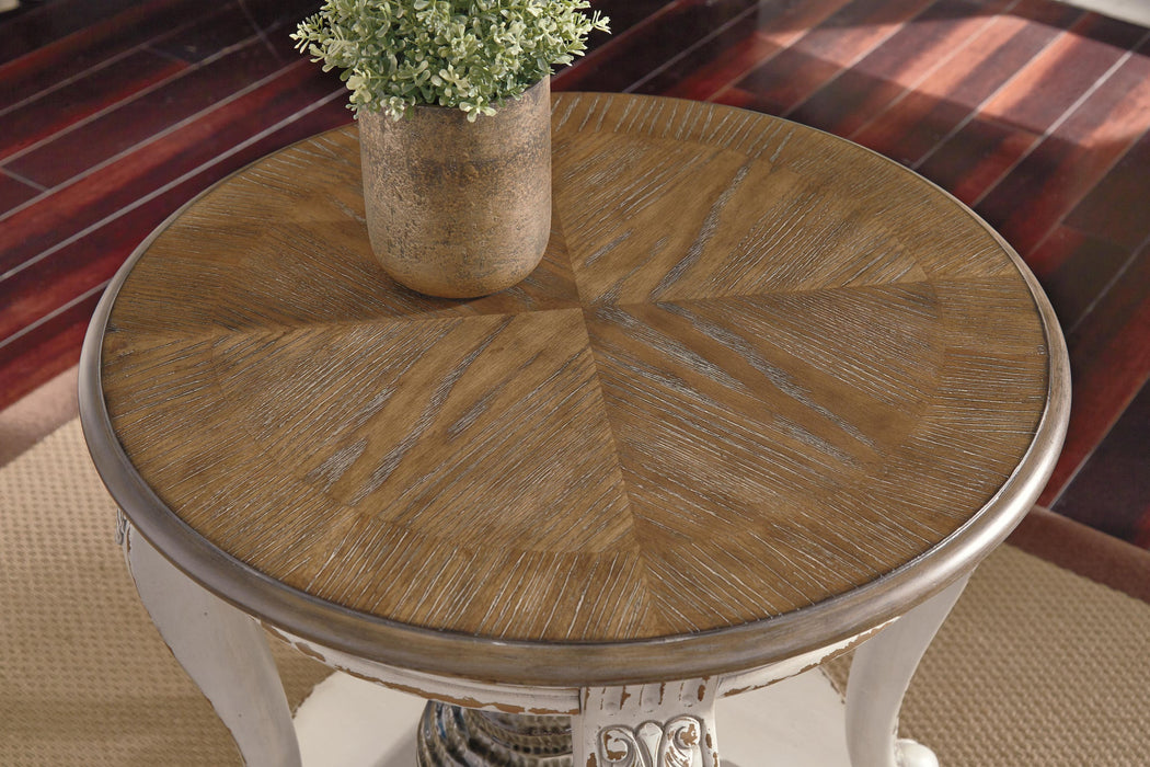 Ashley Express - Realyn Round End Table - DecorGalore4U