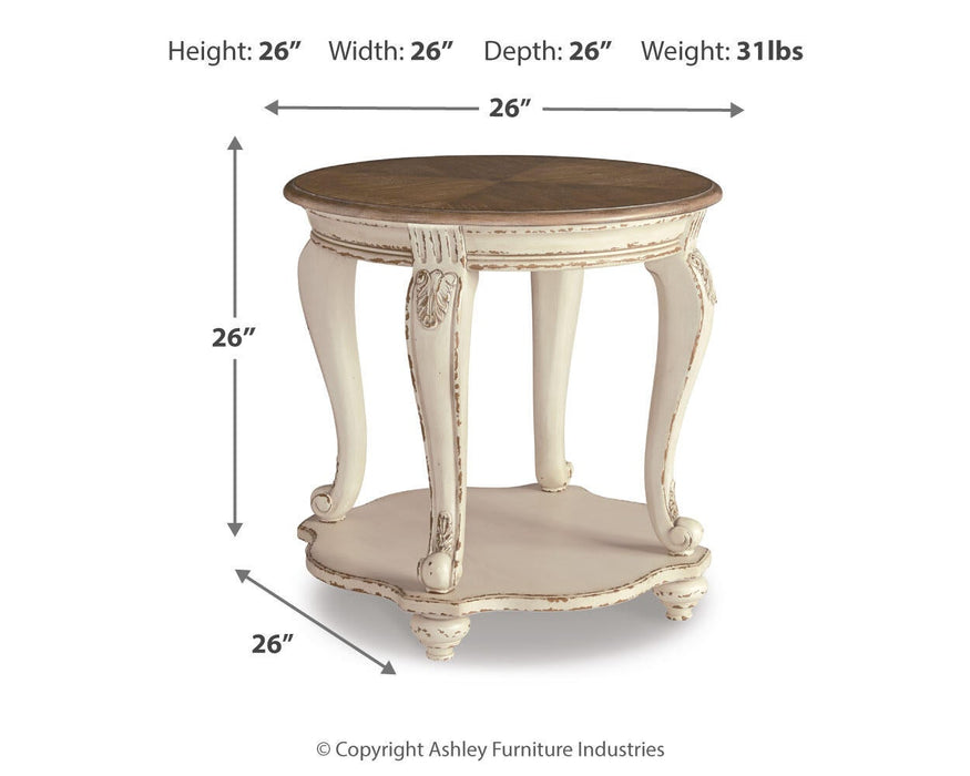 Ashley Express - Realyn Round End Table - DecorGalore4U