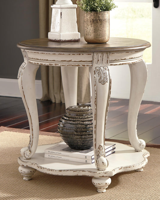 Ashley Express - Realyn Round End Table - DecorGalore4U