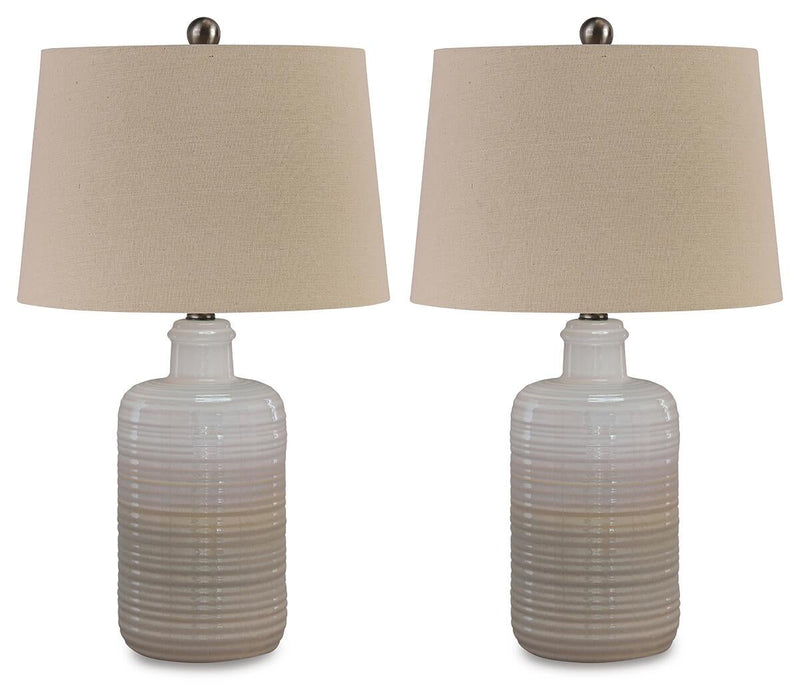 Ashley Express - Marnina Ceramic Table Lamp (2/CN) - DecorGalore4U