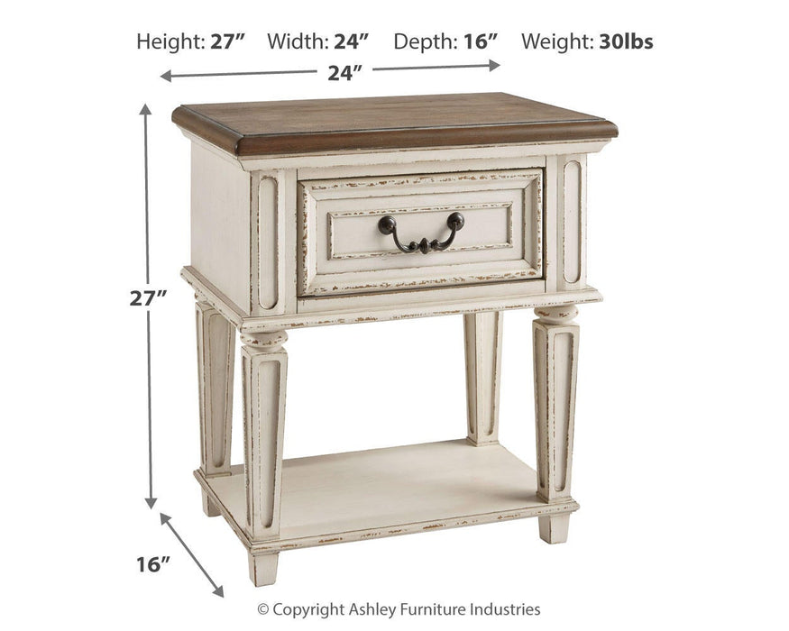 Ashley Express - Realyn One Drawer Night Stand - DecorGalore4U