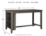 Ashley Express - Caitbrook RECT Dining Room Counter Table - DecorGalore4U
