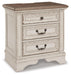 Ashley Express - Realyn Three Drawer Night Stand - DecorGalore4U