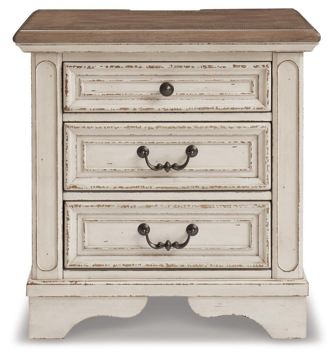 Ashley Express - Realyn Three Drawer Night Stand - DecorGalore4U