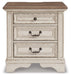 Ashley Express - Realyn Three Drawer Night Stand - DecorGalore4U