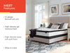 Ashley Express - Chime 12 Inch Hybrid  Mattress - DecorGalore4U