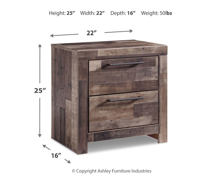 Ashley Express - Derekson Two Drawer Night Stand - DecorGalore4U