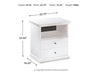 Ashley Express - Bostwick Shoals One Drawer Night Stand - DecorGalore4U