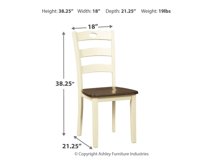 Ashley Express - Woodanville Dining Room Side Chair (2/CN) - DecorGalore4U
