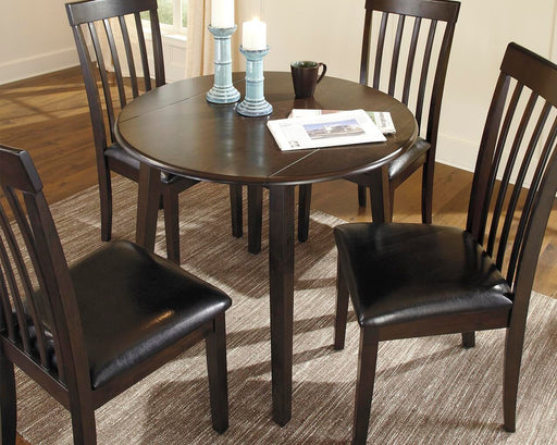 Ashley Express - Hammis Round DRM Drop Leaf Table - DecorGalore4U