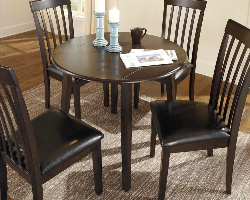 Ashley Express - Hammis Round DRM Drop Leaf Table - DecorGalore4U