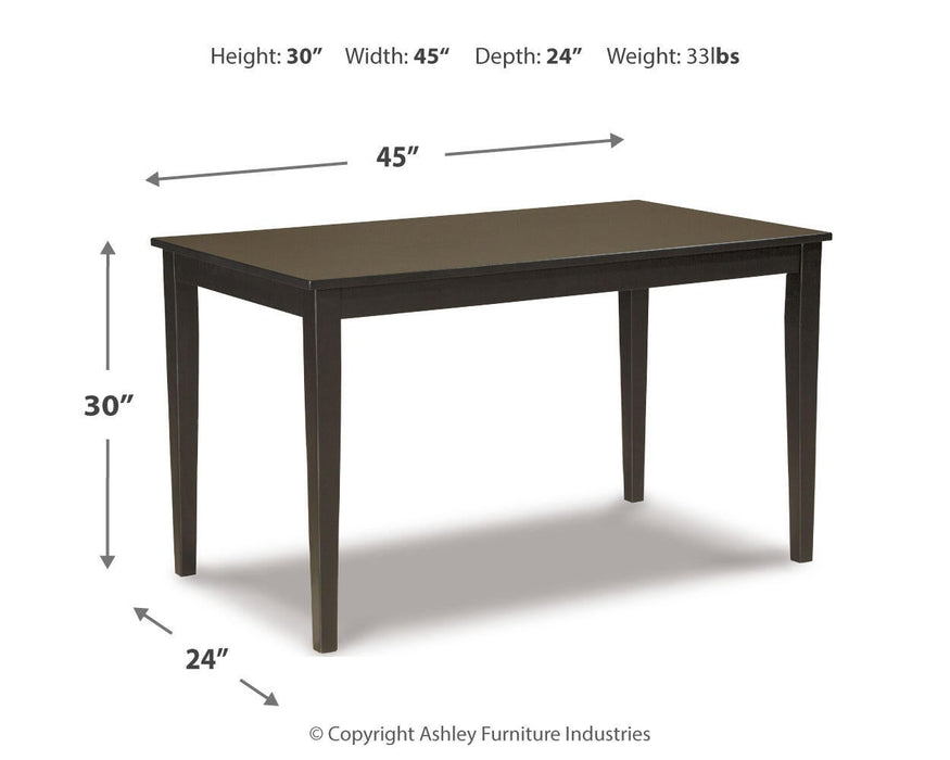 Ashley Express - Kimonte Rectangular Dining Room Table - DecorGalore4U