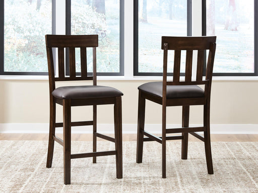 Ashley Express - Haddigan Upholstered Barstool (2/CN) - DecorGalore4U