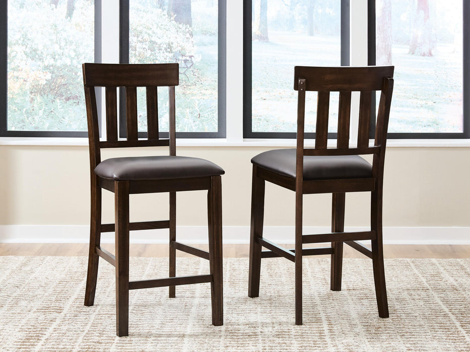 Ashley Express - Haddigan Upholstered Barstool (2/CN) - DecorGalore4U