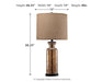 Ashley Express - Laurentia Glass Table Lamp (1/CN) - DecorGalore4U