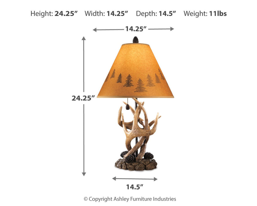 Ashley Express - Derek Poly Table Lamp (2/CN) - DecorGalore4U