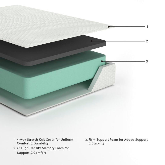 Ashley Express - Chime 12 Inch Memory Foam  Mattress - DecorGalore4U