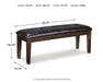 Ashley Express - Haddigan Large UPH Dining Room Bench - DecorGalore4U