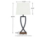 Ashley Express - Makara Metal Table Lamp (2/CN) - DecorGalore4U