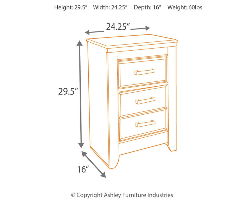 Ashley Express - Juararo Two Drawer Night Stand - DecorGalore4U