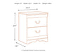 Ashley Express - Anarasia Two Drawer Night Stand - DecorGalore4U