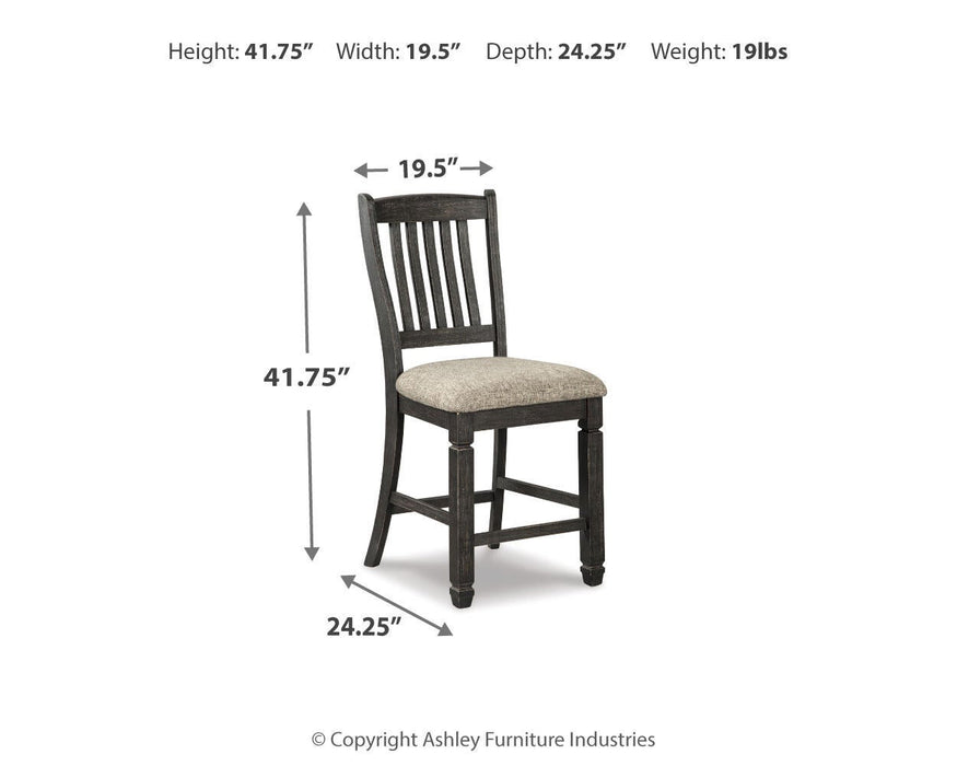 Ashley Express - Tyler Creek Upholstered Barstool (2/CN) - DecorGalore4U