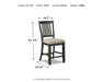 Ashley Express - Tyler Creek Upholstered Barstool (2/CN) - DecorGalore4U