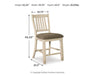 Ashley Express - Bolanburg Upholstered Barstool (2/CN) - DecorGalore4U