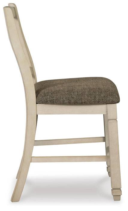 Ashley Express - Bolanburg Upholstered Barstool (2/CN) - DecorGalore4U