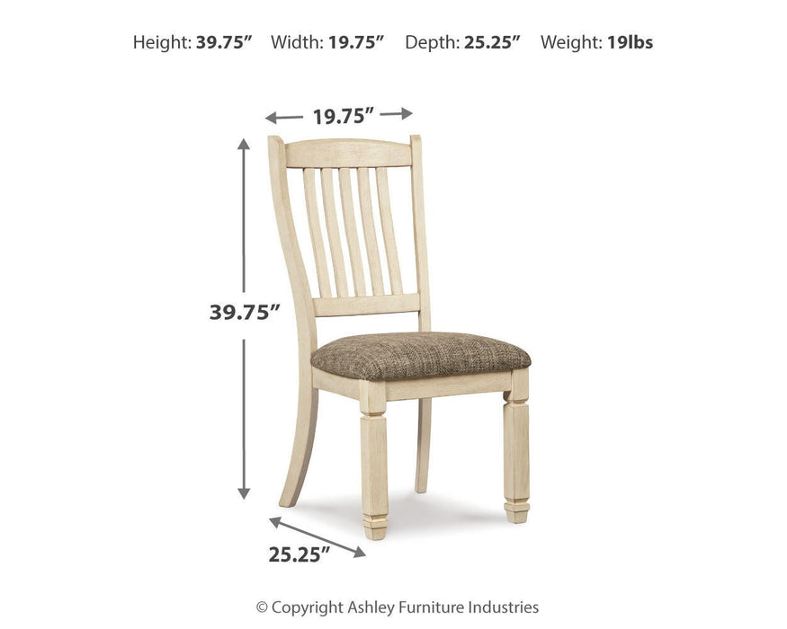 Ashley Express - Bolanburg Dining UPH Side Chair (2/CN) - DecorGalore4U