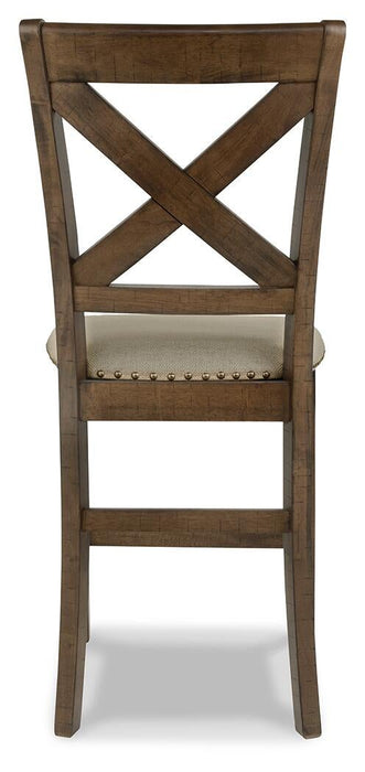 Ashley Express - Moriville Upholstered Barstool (2/CN) - DecorGalore4U