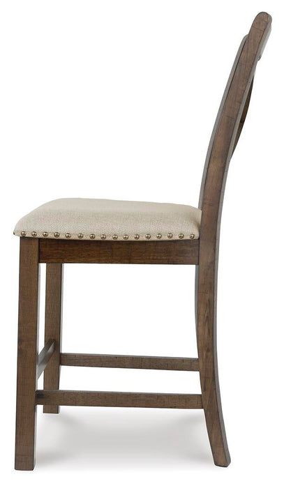 Ashley Express - Moriville Upholstered Barstool (2/CN) - DecorGalore4U