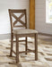 Ashley Express - Moriville Upholstered Barstool (2/CN) - DecorGalore4U