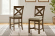 Ashley Express - Moriville Upholstered Barstool (2/CN) - DecorGalore4U