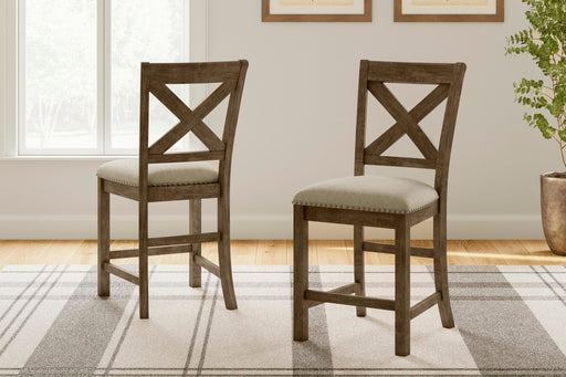 Ashley Express - Moriville Upholstered Barstool (2/CN) - DecorGalore4U