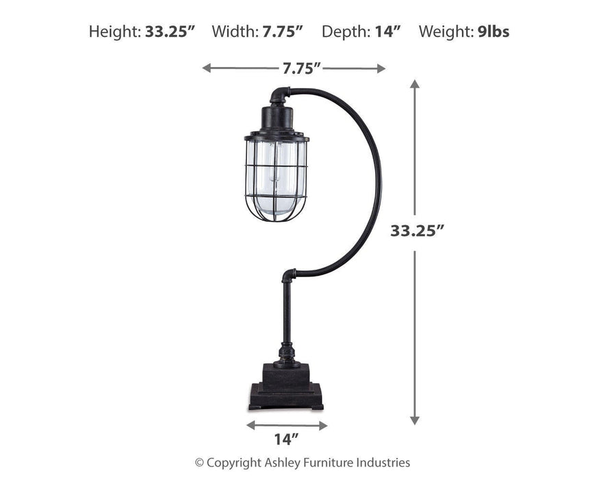 Ashley Express - Jae Metal Desk Lamp (1/CN) - DecorGalore4U
