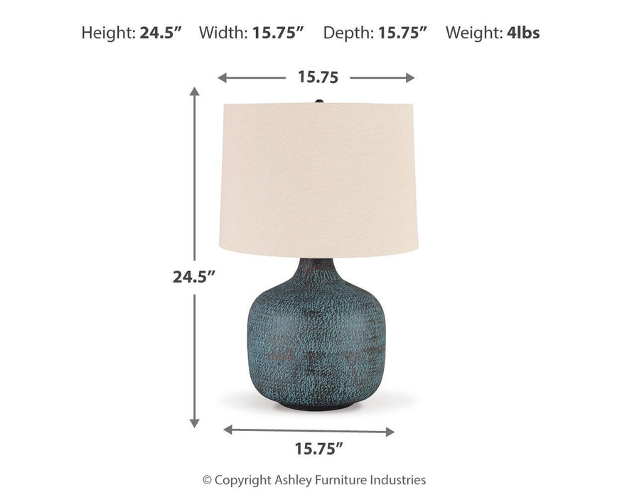 Ashley Express - Malthace Metal Table Lamp (1/CN) - DecorGalore4U