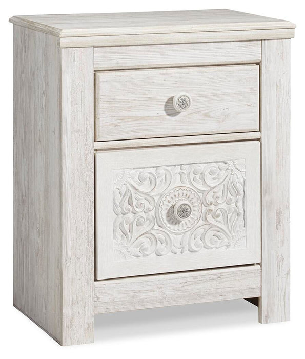 Ashley Express - Paxberry Two Drawer Night Stand - DecorGalore4U