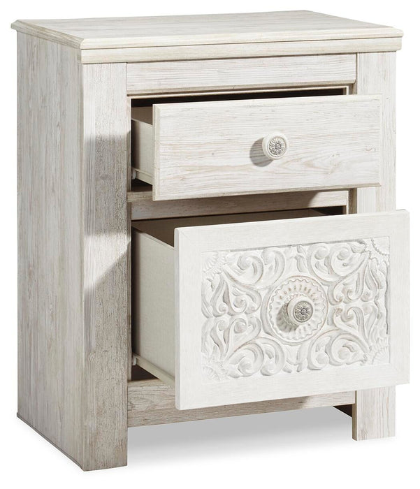 Ashley Express - Paxberry Two Drawer Night Stand - DecorGalore4U